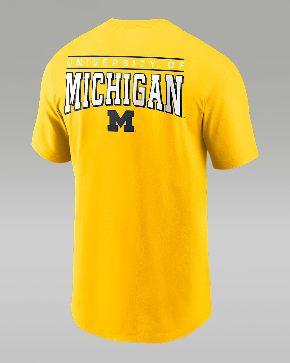 Michigan Wolverines Men s Nike College T Shirt. Nike
